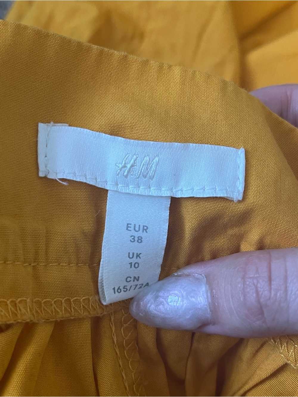 H&M Mustard Yellow Midi Skirt - Picture 3 of 5